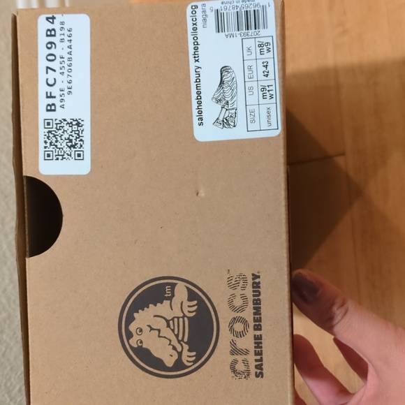 Brand New in box Salehe Bembury   x the pollex clog Niagra gray crocs - Picture 6 of 6